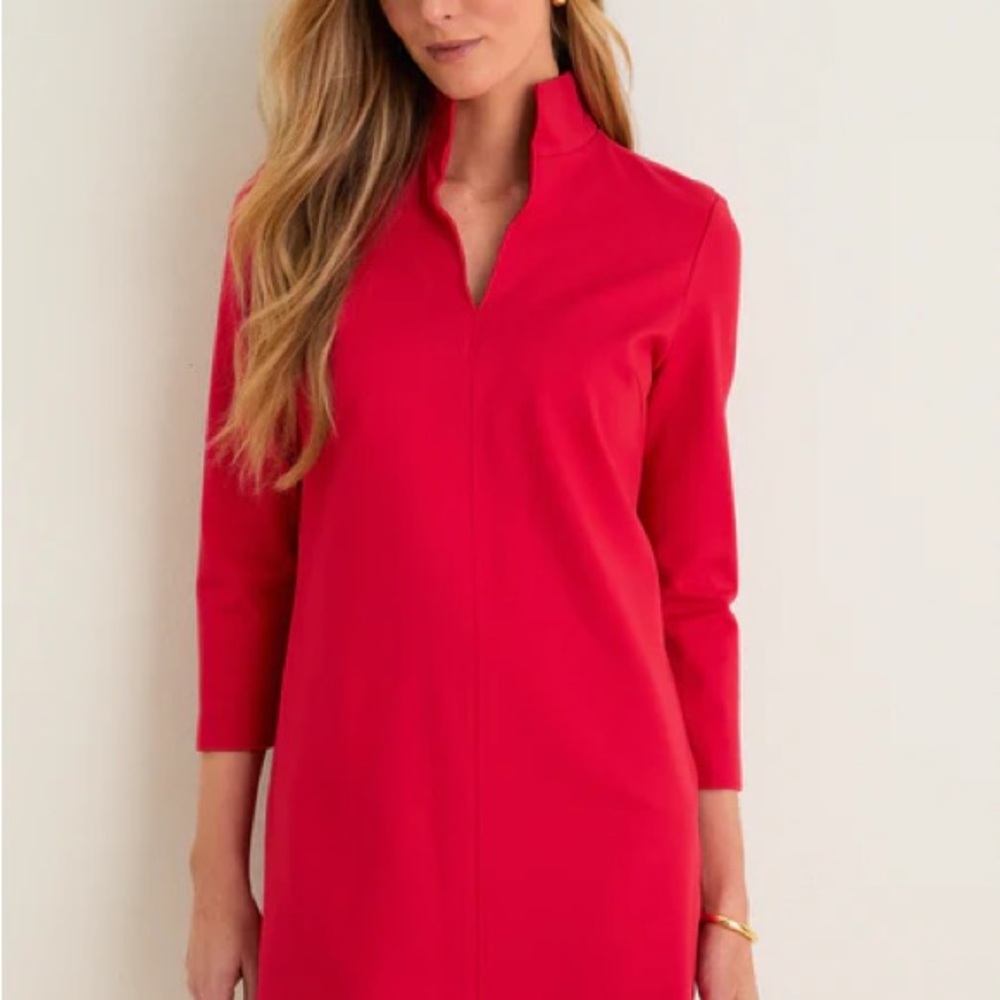 Tuckernuck Clifton Red Ponte Dress XL